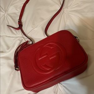 Red Leather Crossbody Bag